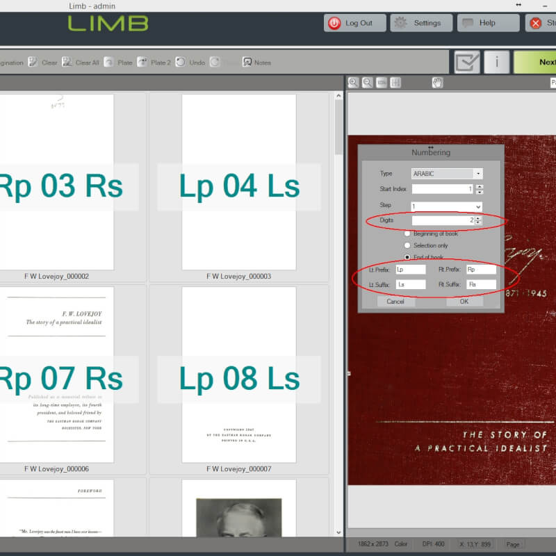 I2S Limb Processing Software Close Up